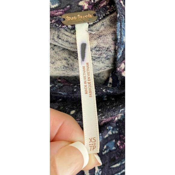 Free People Women’s Annabelle Mock Neck Long Sleeve Tunic Mini Dress Open Back - Picture 10 of 11